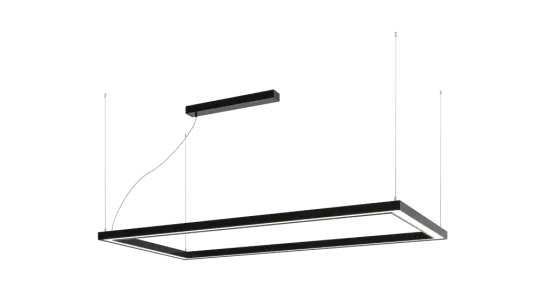 Lampa wisząca LED prostokąt- duże wymiary