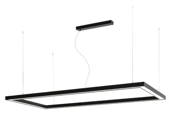 Lampa wisząca LED prostokąt- duże wymiary