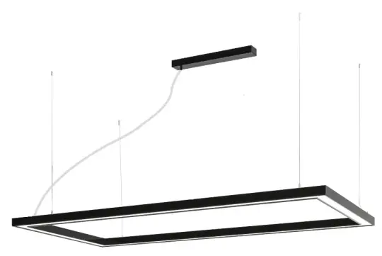 Lampa wisząca LED prostokąt- duże wymiary