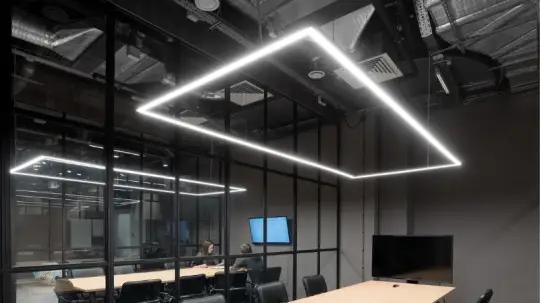 Lampa wisząca LED prostokąt- duże wymiary