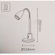 Lampa biurkowa 1xGU10 FOX 92875 Eglo