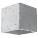 Kinkiet 1xG9 QUAD beton Sollux