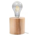 Lampa biurkowa 1xE27 SALGADO naturalne drewno Sollux