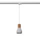 Lampa wisząca QUBIC szara E27 #W
