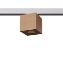 Plafon QUAD naturalne drewno GU10 #W