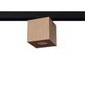 Plafon QUAD naturalne drewno GU10 3000K 7W 510lm #B