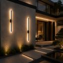 Lampa liniowa LED natynkowa elewacyjna na wymiar MALIKI VERTICA