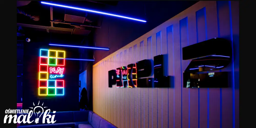 Oświetlenie LED na wymiar &ndash; realizacja Sky Games w Sky Tower Wrocław