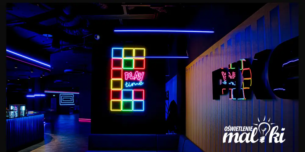 Oświetlenie LED na wymiar &ndash; realizacja Sky Games w Sky Tower Wrocław