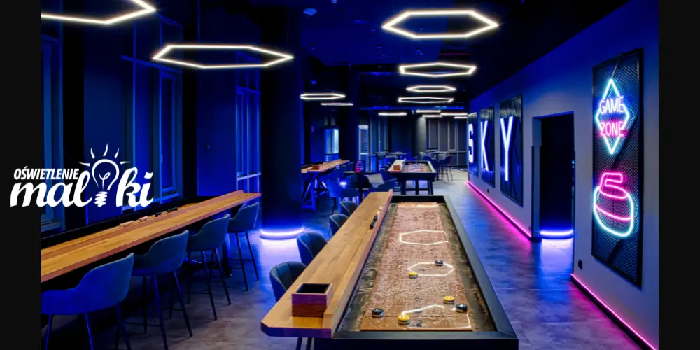 Oświetlenie LED na wymiar &ndash; realizacja Sky Games w Sky Tower Wrocław
